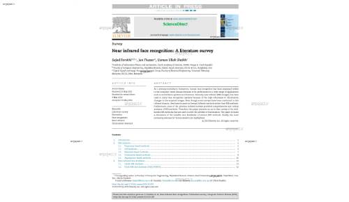 Near infrared face recognition: A literature survey